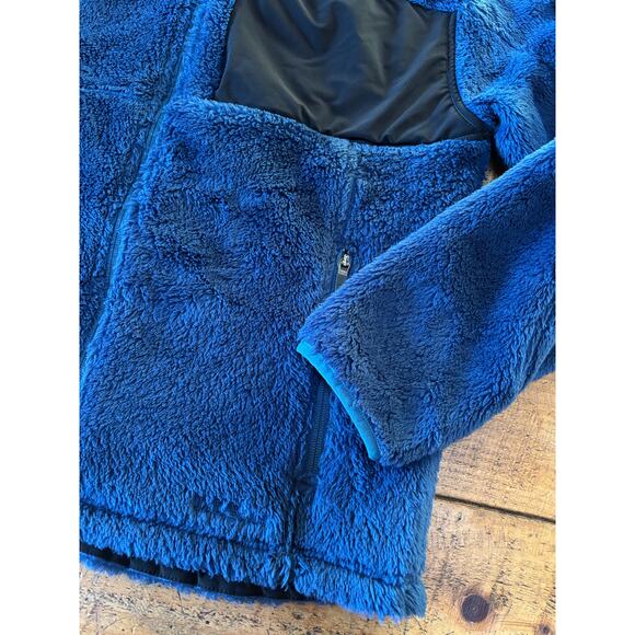 LL Bean Mens Blue Fleece Full Zip Up Jacket Pockets Size Medium - Picture 2 of 9